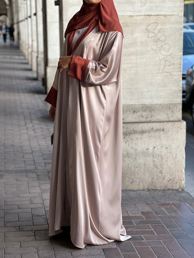 ABAYA SET - Nude & Brique