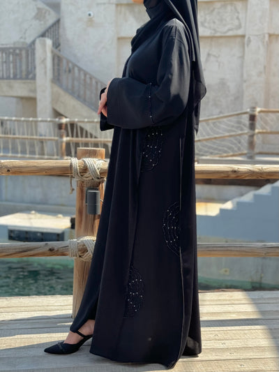 ABAYA Dubai avec perlage noir