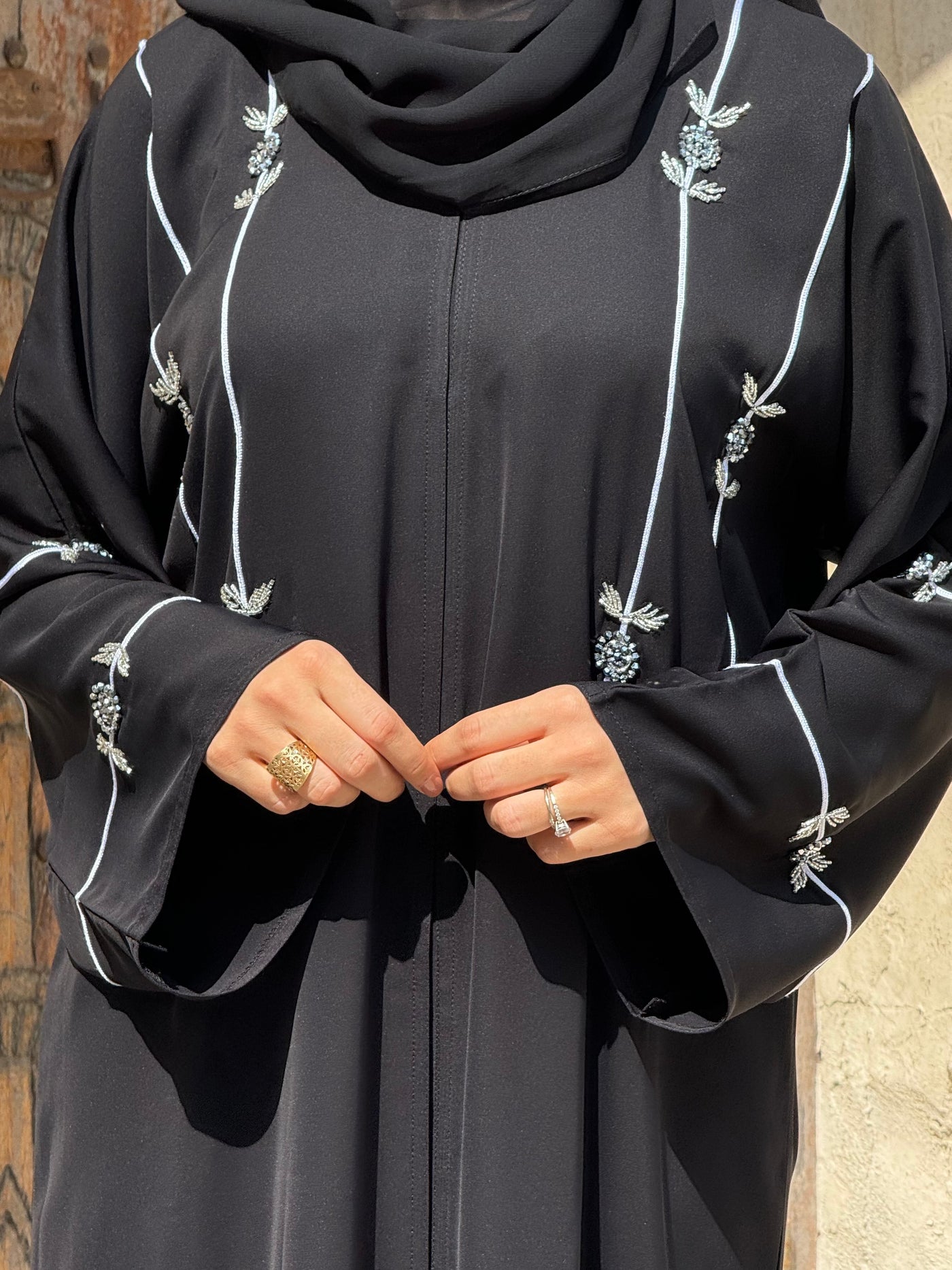 ABAYA Dubai Noir & blanc